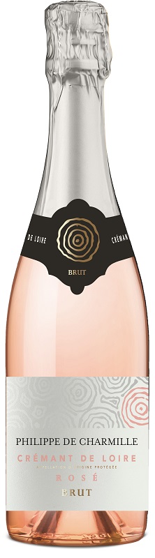 Игристое вино Креман де Луар Ф. де Шармилль розовое брют 0,75л