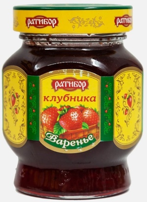 Варенье Ратибор Клубника 360г ст/б