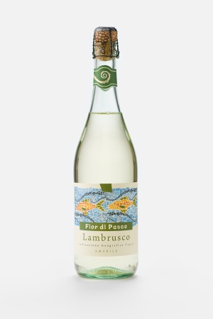 Игристое вино Ламбруско делль Эмилия Фьор ди Песко белое полусладкое 0,75л