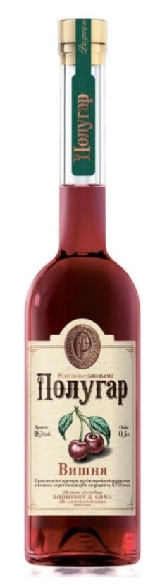 Спиртной напиток Полугар Вишня 0,5л