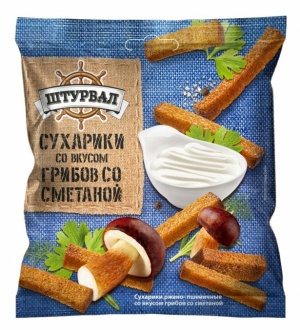 Сухарики Штурвал Грибы со Сметаной 40г