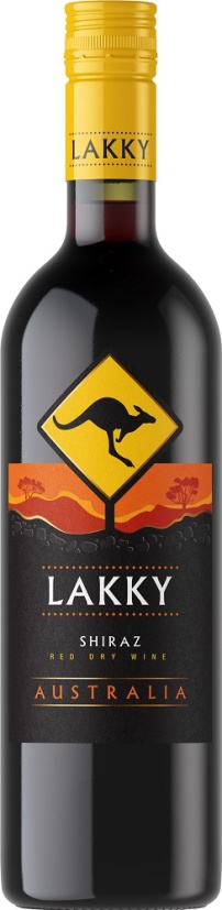 Вино Лакки Шираз Каберне Совиньон красное полусухое 0,75л