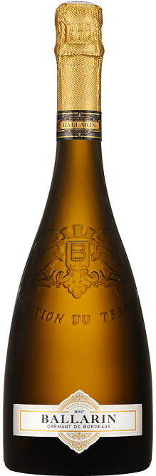 Игристое вино Креман Балларин Де Бордо белое брют 0,75л