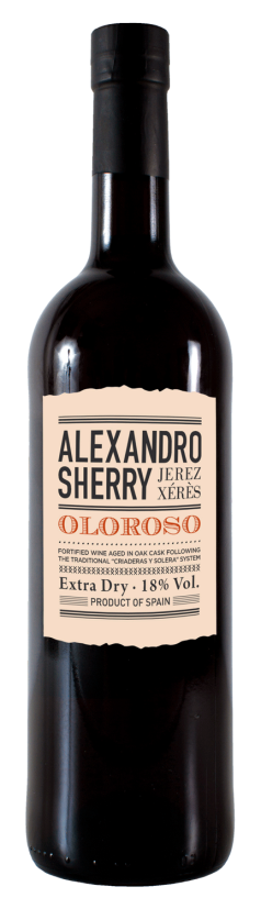 Вино ликерное Херес Алехандро Олоросо 0,75л
