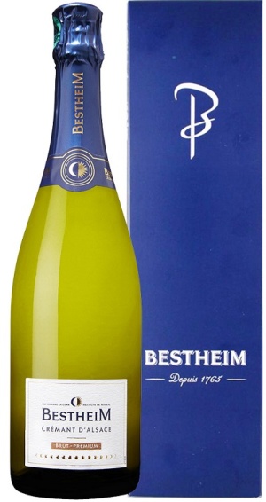 Игристое вино Креман Д Эльзас Бестхайм Брют Премиум белое брют 0,75л п/у