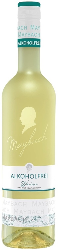 Вино безалкогольное Майбах белое полусухое 0,75л
