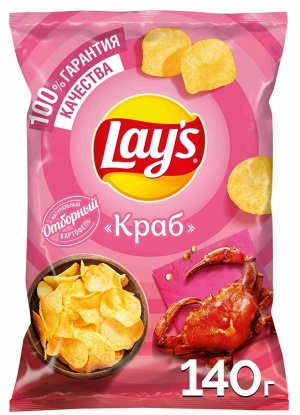 Чипсы Лейз Краб 140г
