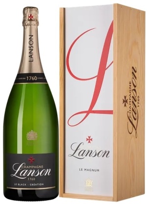 Игристое вино Шампань Лансон ле Блэк Креасьон белое брют 1,5л п/у