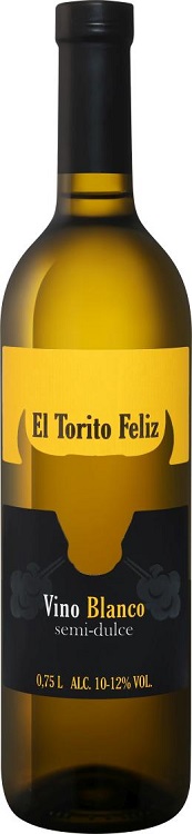 Вино Эль Торито Фелис белое полусладкое 0,75л