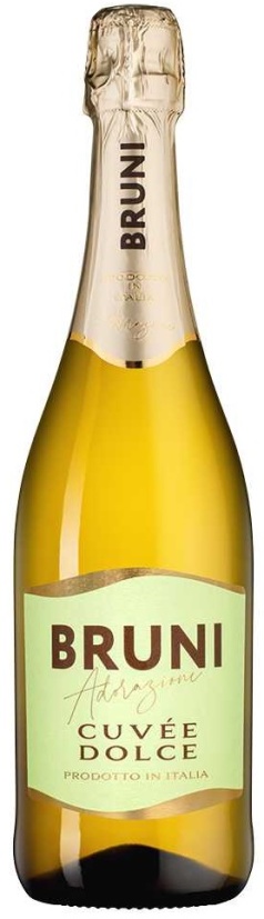 Игристое вино Бруни Кюве Дольче белое сладкое 0,75л