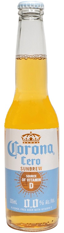 Пивной напиток безалк. Корона Зеро светлый фильтрованный 0,33л бут.