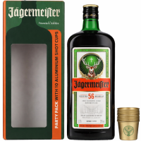 Ликер Ягермайстер 1,75л п/у + 10 рюмок
