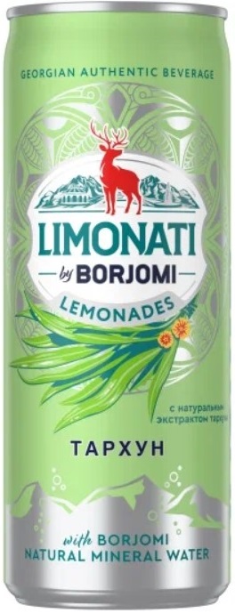 Напиток б/алк. газ. Боржоми Лимонад Тархун 0,33л ж/б