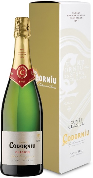Игристое вино Кава Кодорню Класико белое брют 0,75л п/у
