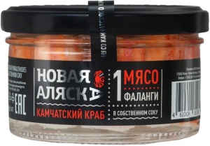 Мясо первой фаланги Камчатский краб Новая аляска 190г ст/б