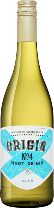 Вино Ориджин №4 Пино Гриджио белое сухое 0,75л