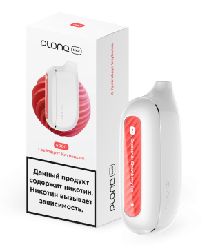Электронная система доставки никотина Plong Max грейпфрут-клубника 6000 затяжек