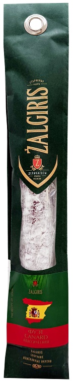 Колбаса сыровяленая Жальгирис Фуэт Канард Классический из мяса утки 120г