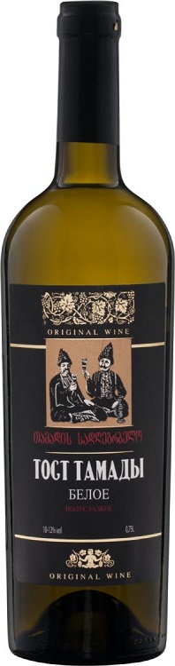 Вино Тост Тамады белое полусладкое 0,75л