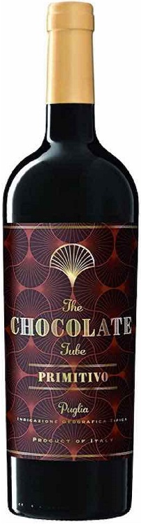 Вино Пулия Чоклэйт Тьюб Примитиво красное полусухое 0,75л