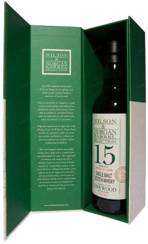 Виски Вилсон & Морган Баррель Селекшн Линквуд Шерри Финиш 15 лет 0,7л п/у