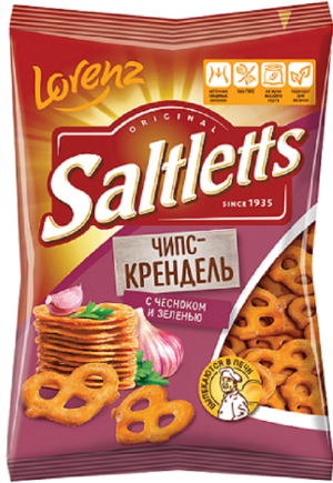 Крендель Лоренц с чесноком и зеленью 70г