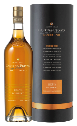 Водка виноградная Граппа Кантина Привата Боккино Барбареско Каск Финиш 0,7л п/у