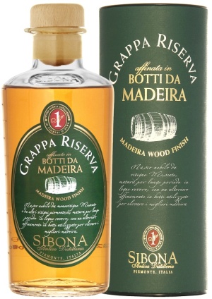 Водка виноградная Граппа Сибона Ризерва Мадейра Вуд Финиш 0,5л п/у
