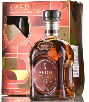 Виски Карду 12 лет 0,7л п/у + 2 бокала