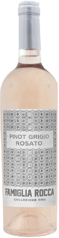 Вино Фамилия Рокка Пино Гриджио Розато Золотая Коллекция розовое сухое 0,75л
