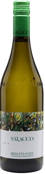 Игристое вино (жемчужное) Москато д Асти Саракко белое сладкое 0,75л