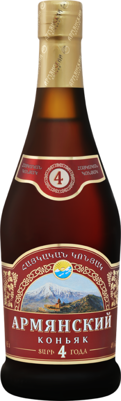 Коньяк армянский Веди Алко 4 года 0,5л 