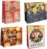 Пакет ламинированный XL 40×49×19 см Новый Год