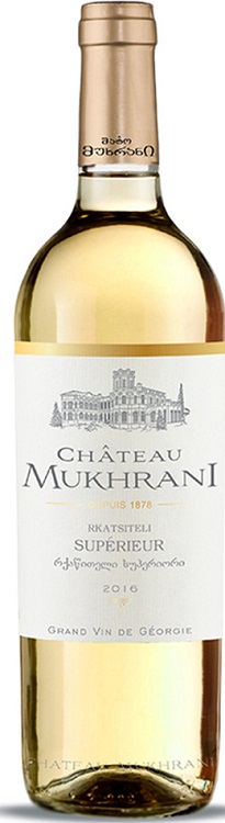 Вино Шато Мухрани Ркацители Супериор белое сухое 0,75л