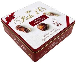 Конфеты шоколадные Перл Д Ор Дары Моря ассорти 390г ж/б