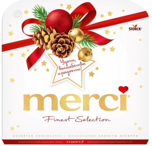 Конфеты шоколадные Мерси ассорти 200г