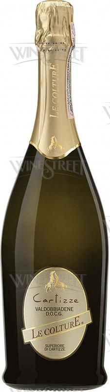 Игристое вино Просекко Вальдоббьядене Суперьоре Картицце белое сухое 0,75л