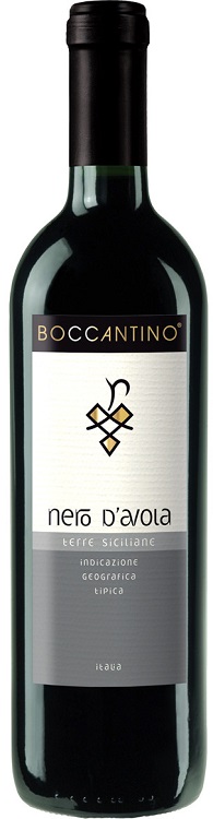 Вино Боккантино Неро Д Авола Сицилия красное полусухое 0,75л