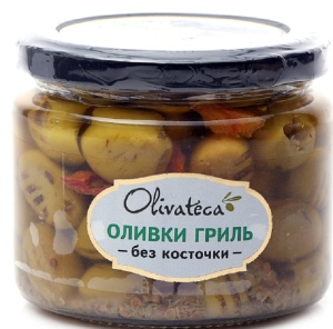 Оливки Оливатека Гриль без косточки 160г