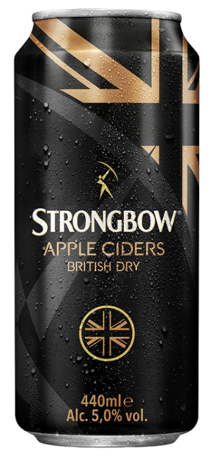 Сидр яблочный Стронгбоу полусухой 0,44л ж/б