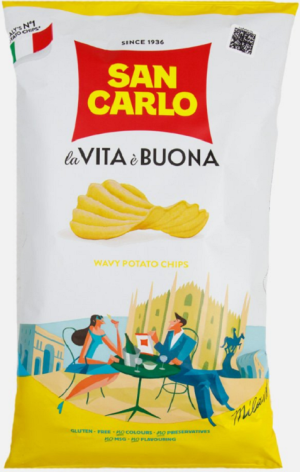 Чипсы картофельные Сан Карло рифленые 180г