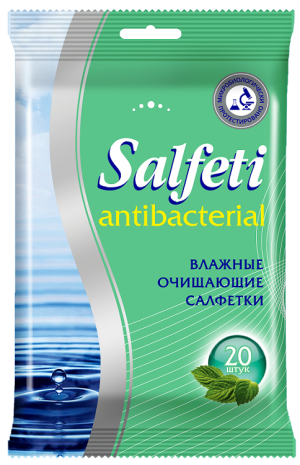 Салфетки влажные Салфети Антибактериальные 20 шт.