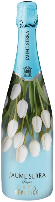 Игристое вино Кава Жауме Серра в сливере букет белое полусухое 0,75л