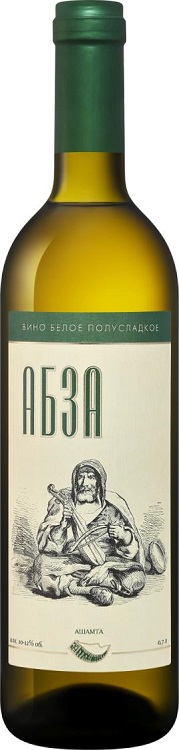 Вино Абза Ашамта белое полусладкое 0,7л