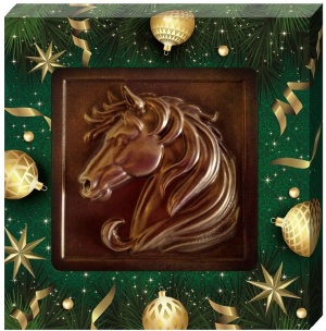 Кондитерское изделие Панно Лошадь Удача из кондитерской глазури 40г