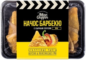 Чипсы кукурузные МакГaффин Начос Барбекю с сырным соусом 185г