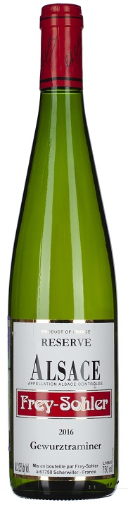 Вино Фрей Золер Гевюрцтраминер Эльзас Резерв белое полусладкое 0,75л