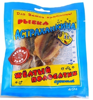 Желтый полосатик Астраханкина Рыбка 40г