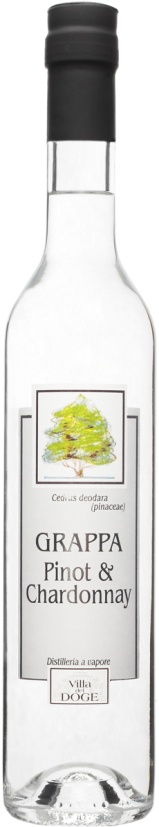 Водка виноградная Граппа Вилла дель Додже Пино&Шардоне 0,5л