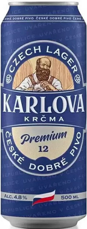 Пиво Карлова Крчма Премиум светлое 0,5л